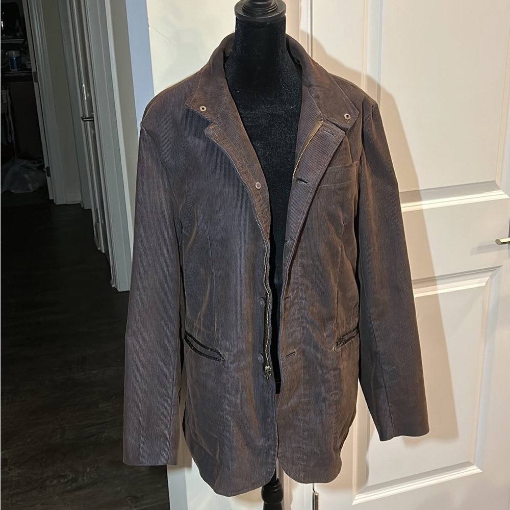 Johnston & Murphy Brown/Blue Corduroy Jacket